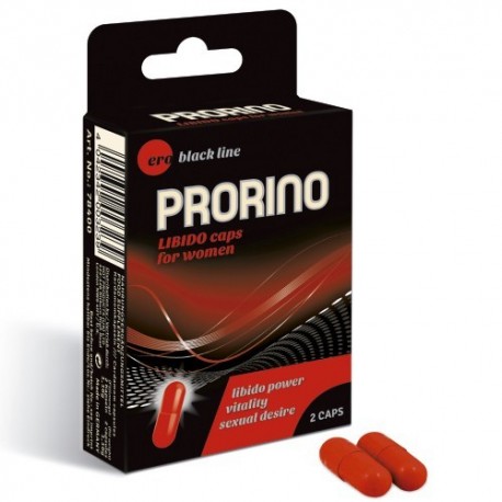 CÁPSULAS ESTIMULANTES PRORINO LIBIDO CAPS PARA MULHER 2 CÁPSULAS