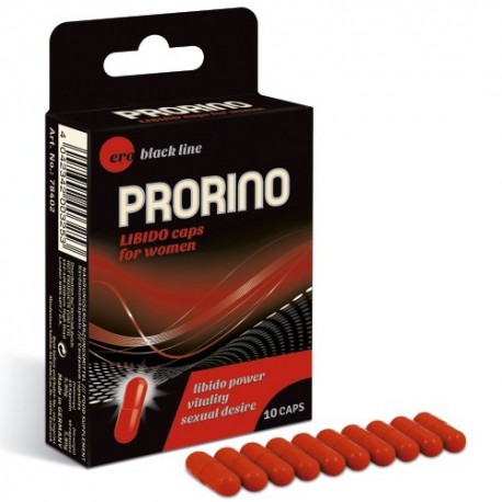 CÁPSULAS ESTIMULANTES PRORINO LIBIDO CAPS PARA MULHER 10 CÁPSULAS