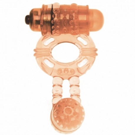 ANEL VIBRATÓRIO SUPER TWIN VIBE COR DE PELE