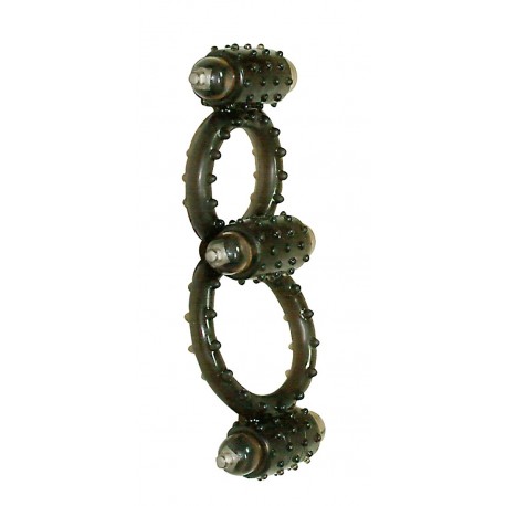 ANEL VIBRATÓRIO PARA O PÉNIS E TESTÍCULOS COCK N BALLS