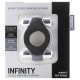 ANEL PARA O PÉNIS INFINITY DOUBLE VIBRATING COCKRING PRETO