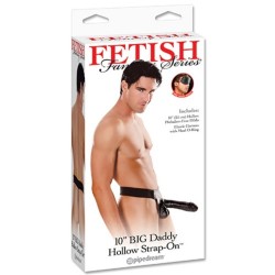 STRAP-ON OCO 10'' BIG DADDY HOLLOW FETISH FANTASY SERIES PRETO