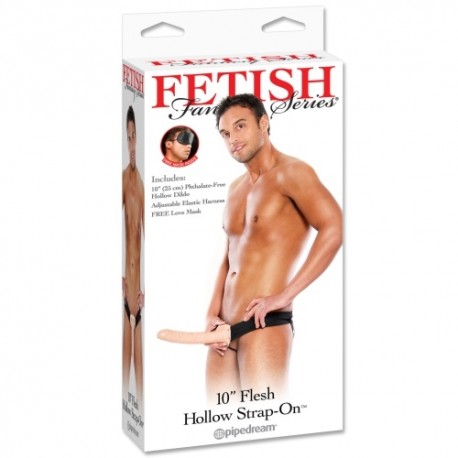 STRAP-ON OCO 10” FLESH HOLLOW FETISH FANTASY SERIES