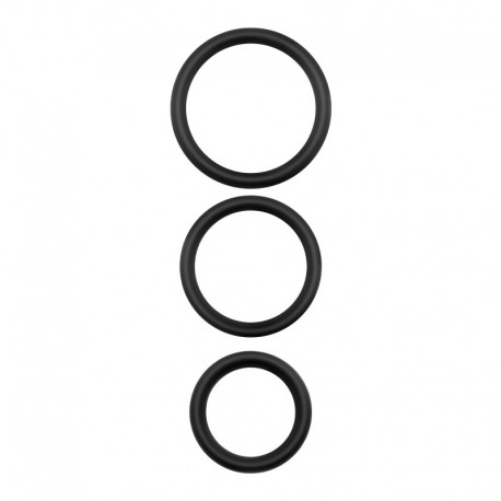 BANDOLEROS CONJUNTO DE ANÉIS DE SILICONE PARA O PÉNIS CRUSHIOUS